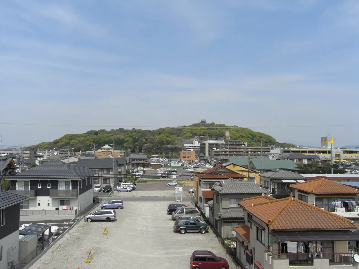 2009年に南から見た小牧山