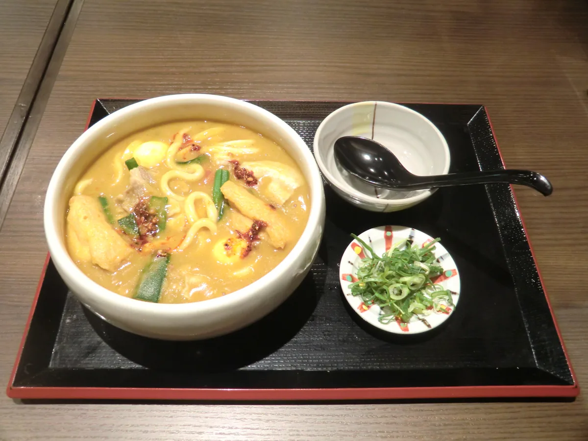 豊橋で撮影されたカレーうどん