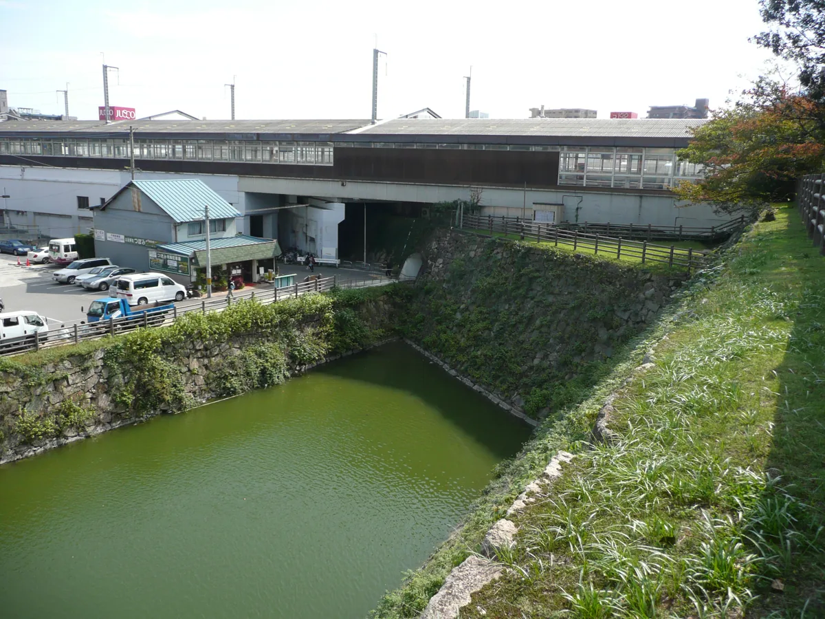 2009年10月の三原城の石垣