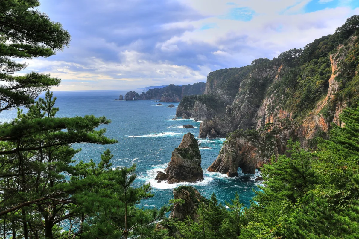 2015年、北山崎第一展望台からの景色