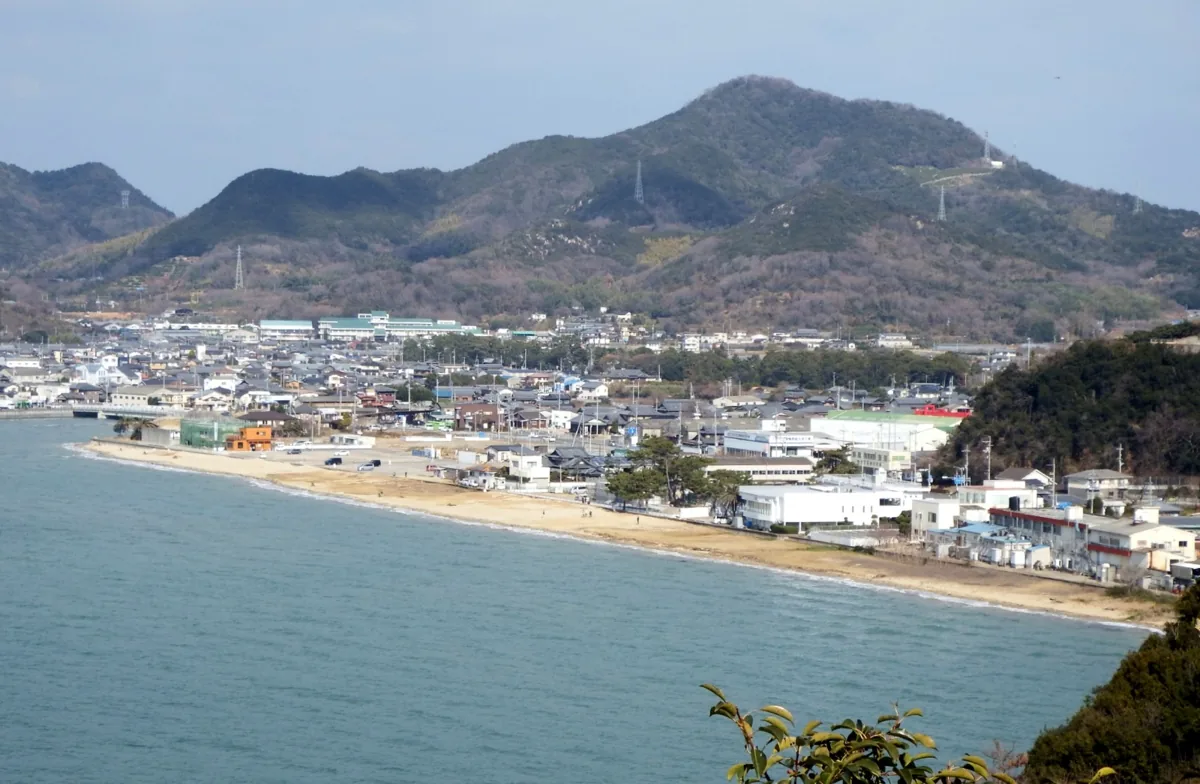 2019년 치치부가하마 해변의 원경
