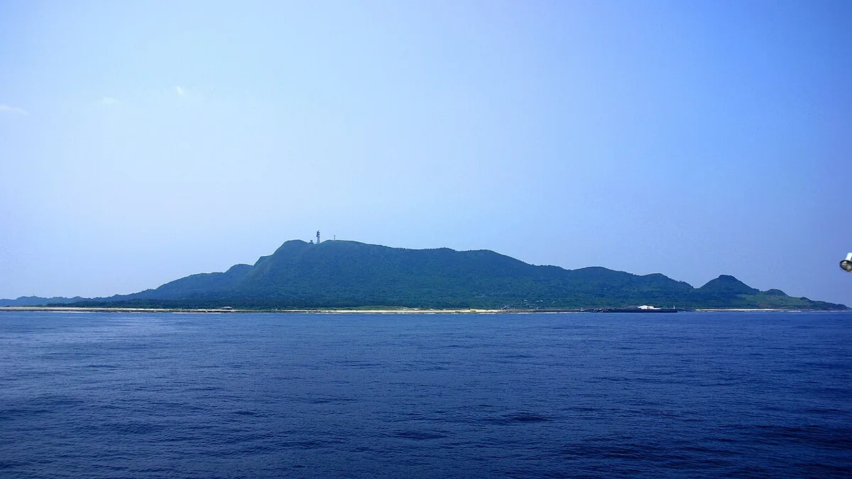 2007년 바다에서 바라본 다카라섬