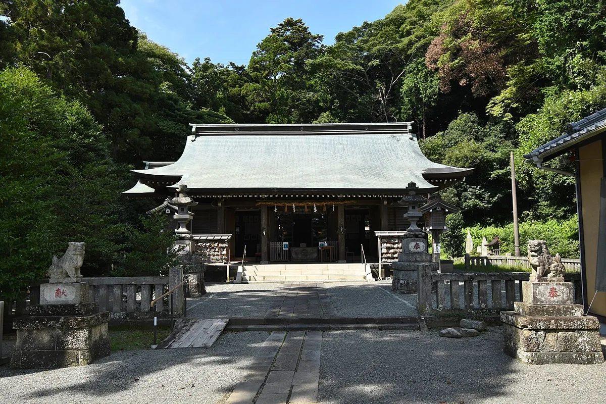 Worship hall at Kawawa Shrine in September 2021