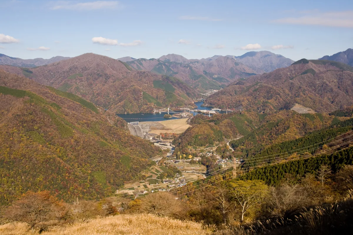2012년 11월 산에서 바라본 단자와호 원경