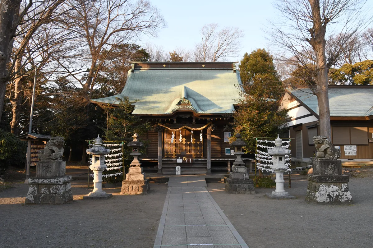 2022年2月の有鹿神社拝殿