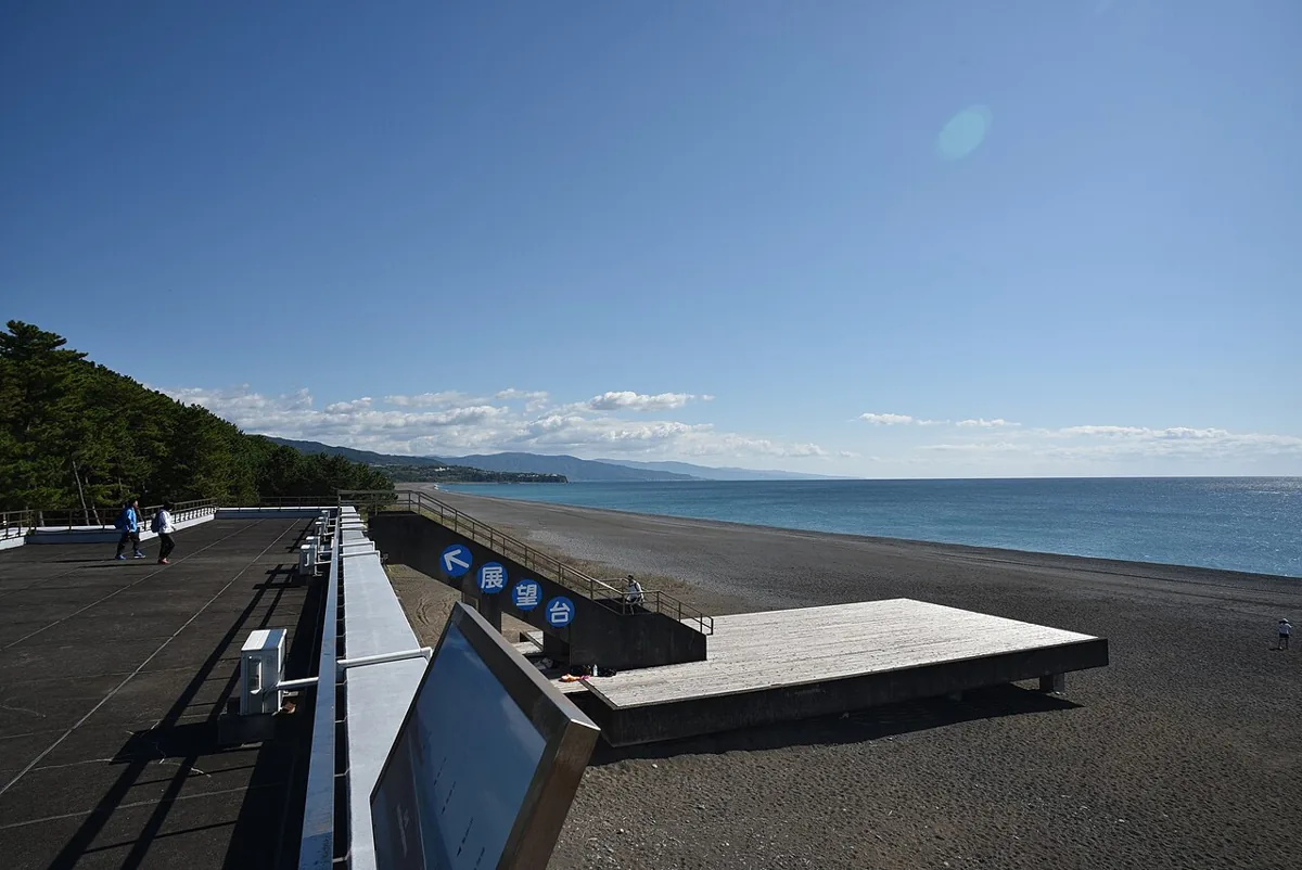 2019年11月の芸西村琴ヶ浜の海辺と散策空間