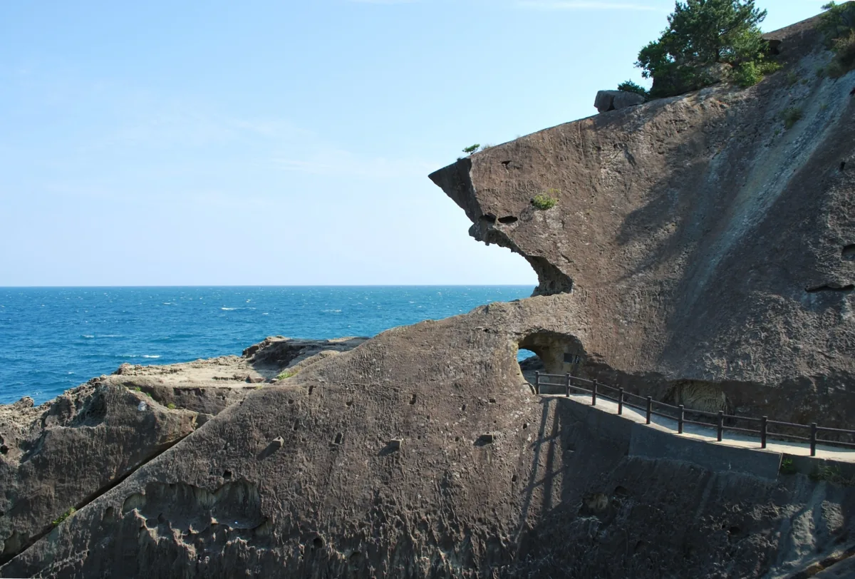 2009년 5월 오니가조 암벽과 바다·산책로