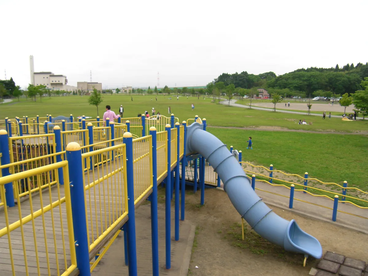 2009년 가세누마 공원의 놀이 구역과 녹지