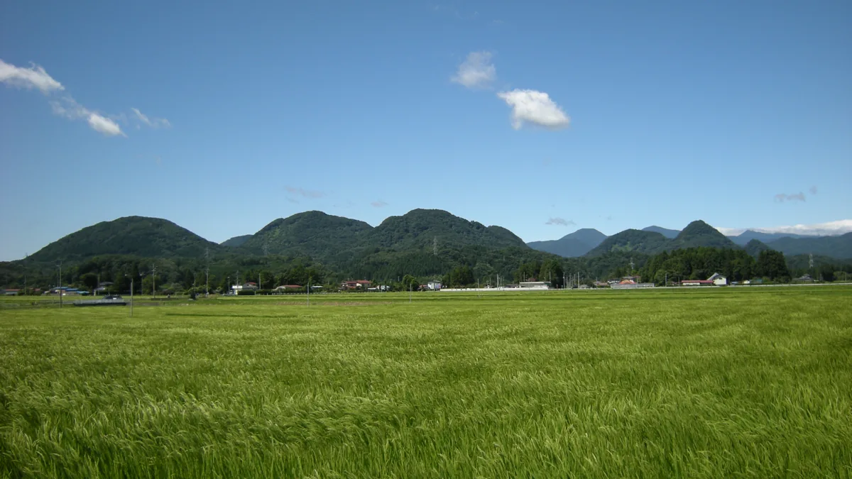 2009년 요시오카에서 바라본 나나쓰모리 산줄기