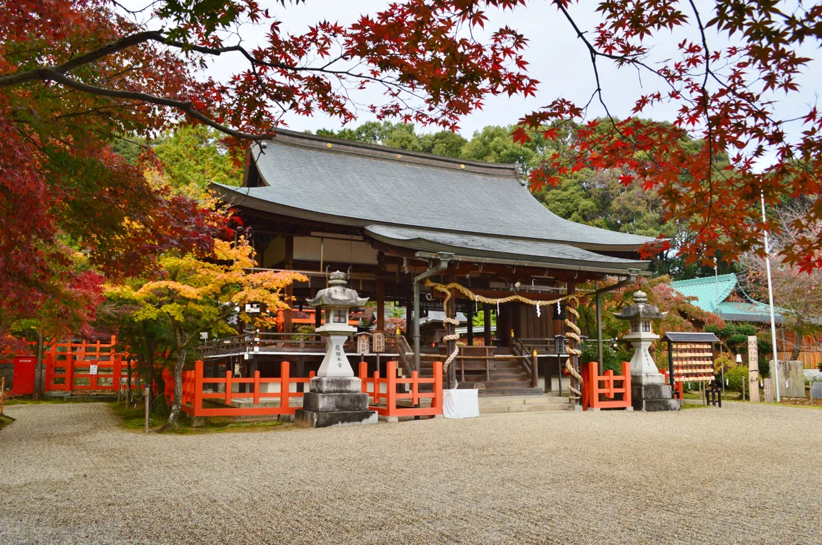 2018年の龍田大社拝殿