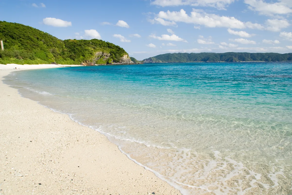 2009년 12월 후루자마미 비치의 해안