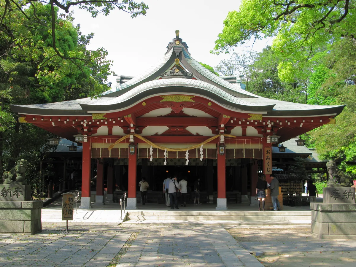 2011年の越谷久伊豆神社社殿