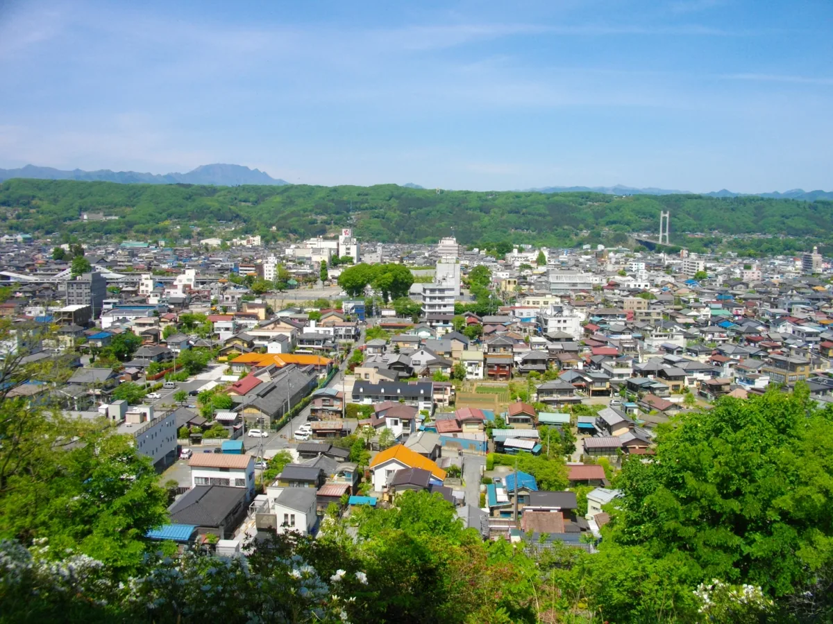2014년 히쓰지야마 공원에서 본 지치부 시가지