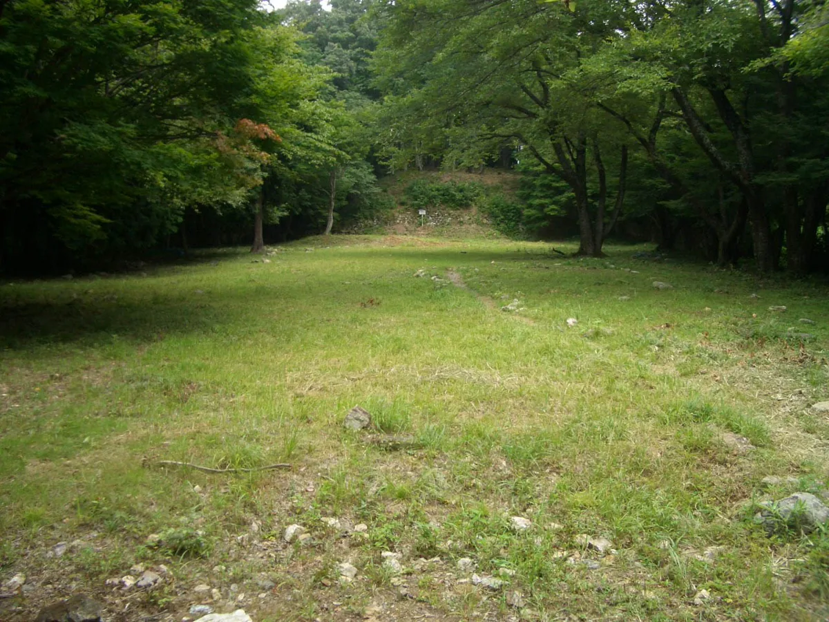 小谷城跡千畳敷の草地