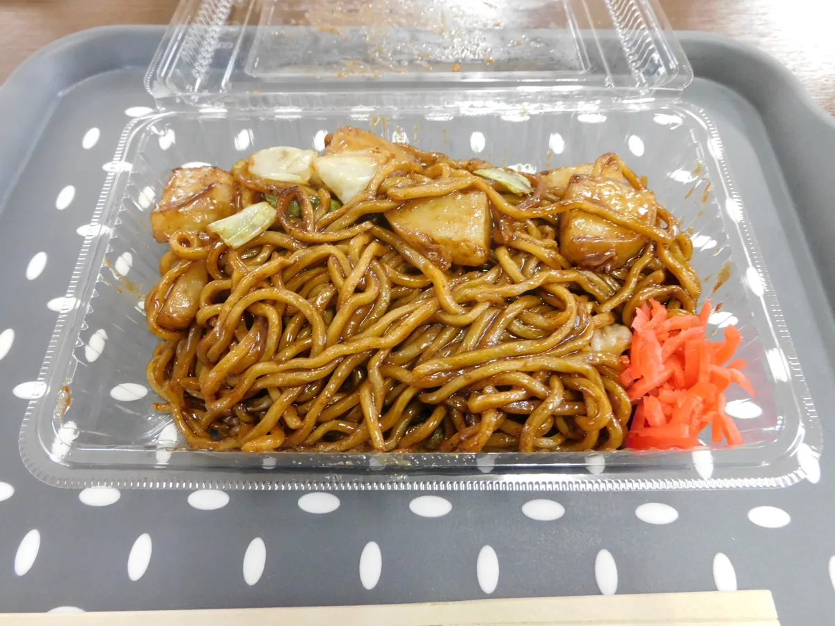 足利で撮影されたポテト入り焼きそば