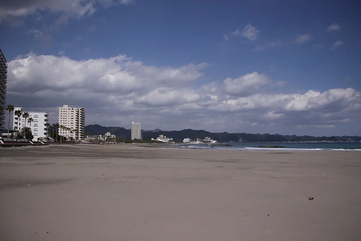 2011년 3월 마에바라 해안