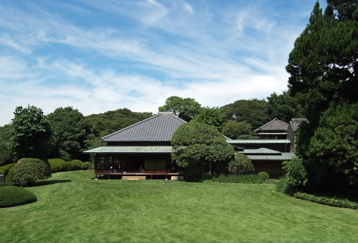 2009年の戸定邸の木造建築と庭