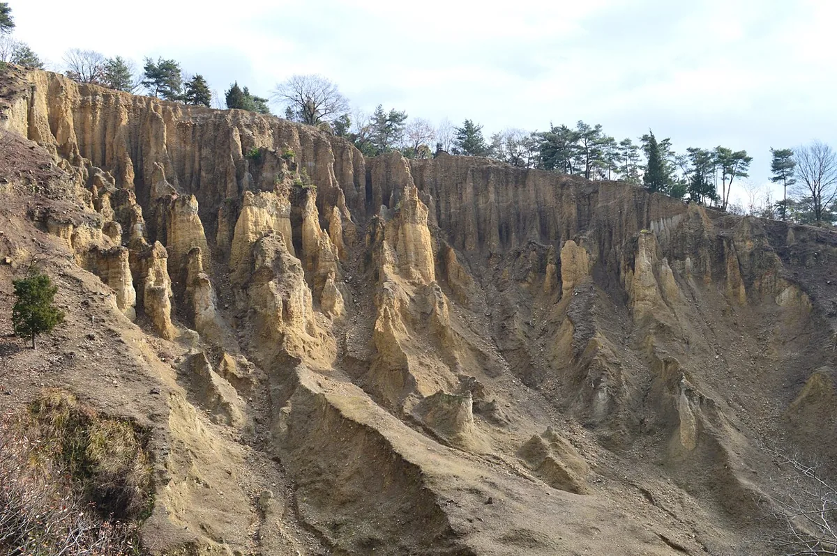 阿波の土柱の波濤嶽