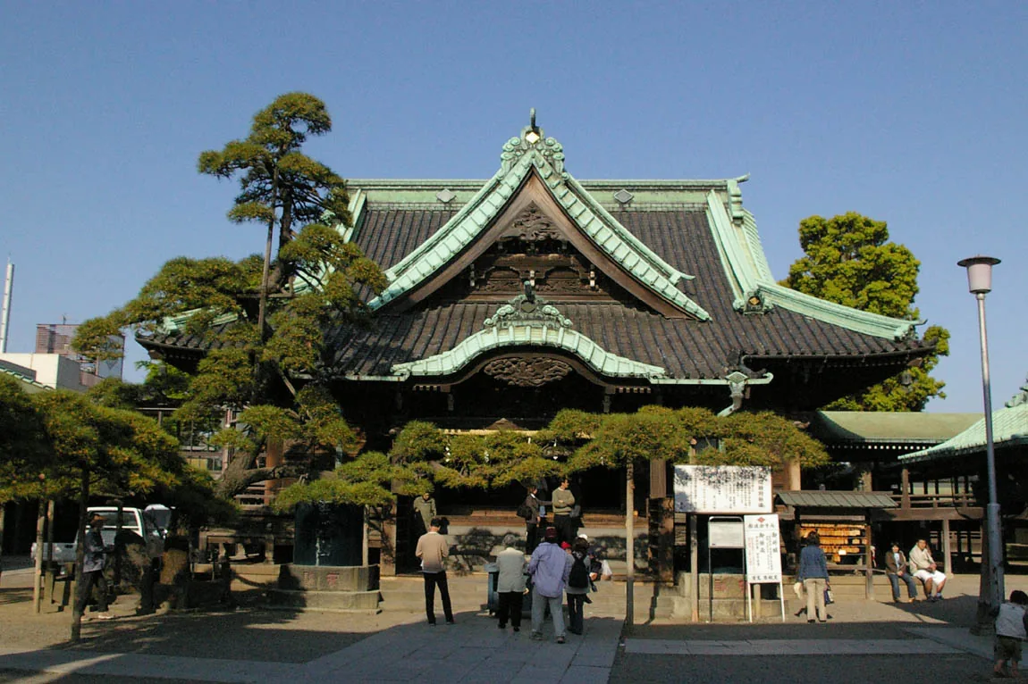 2005年の柴又帝釈天の建物