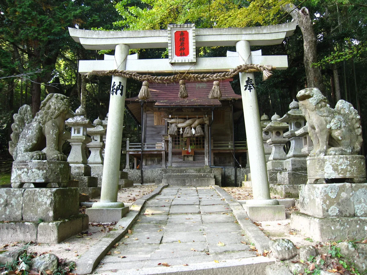 赤猪岩神社の石鳥居、2017年