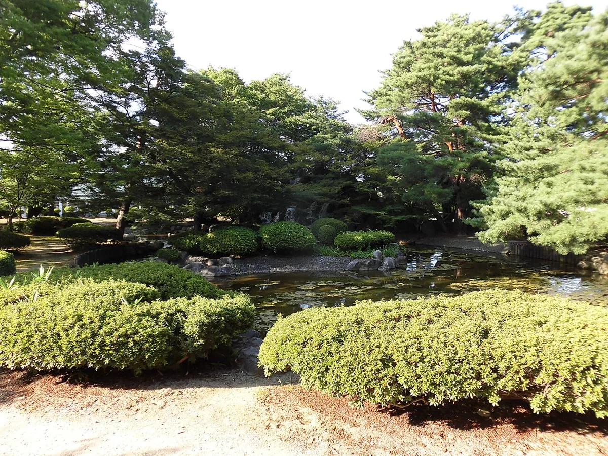 白つつじ公園のひょうたん池、2019年8月