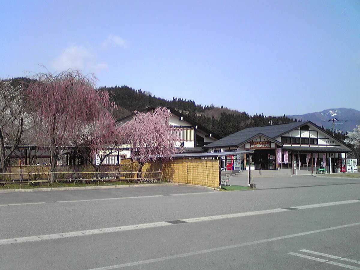 道の駅白鷹ヤナ公園の外観、2009年