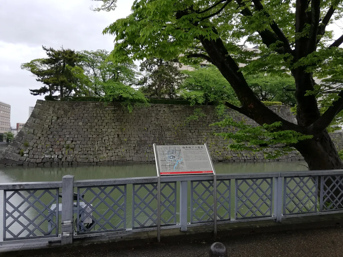 2021年の福井城天守台石垣