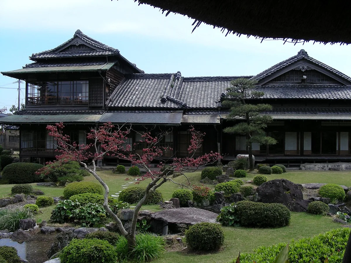 2014年の旧伊藤伝右衛門邸と庭園
