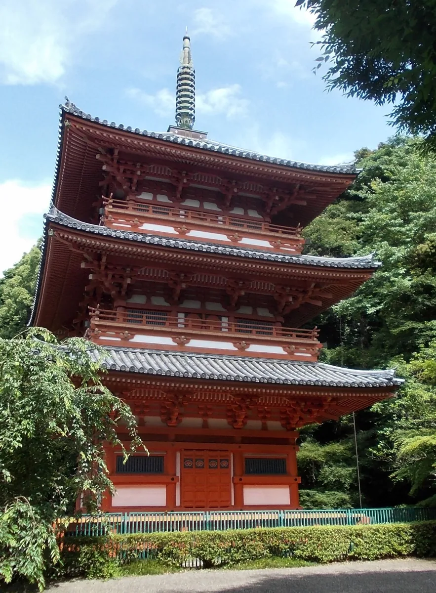 2013年のみやま市清水寺三重塔