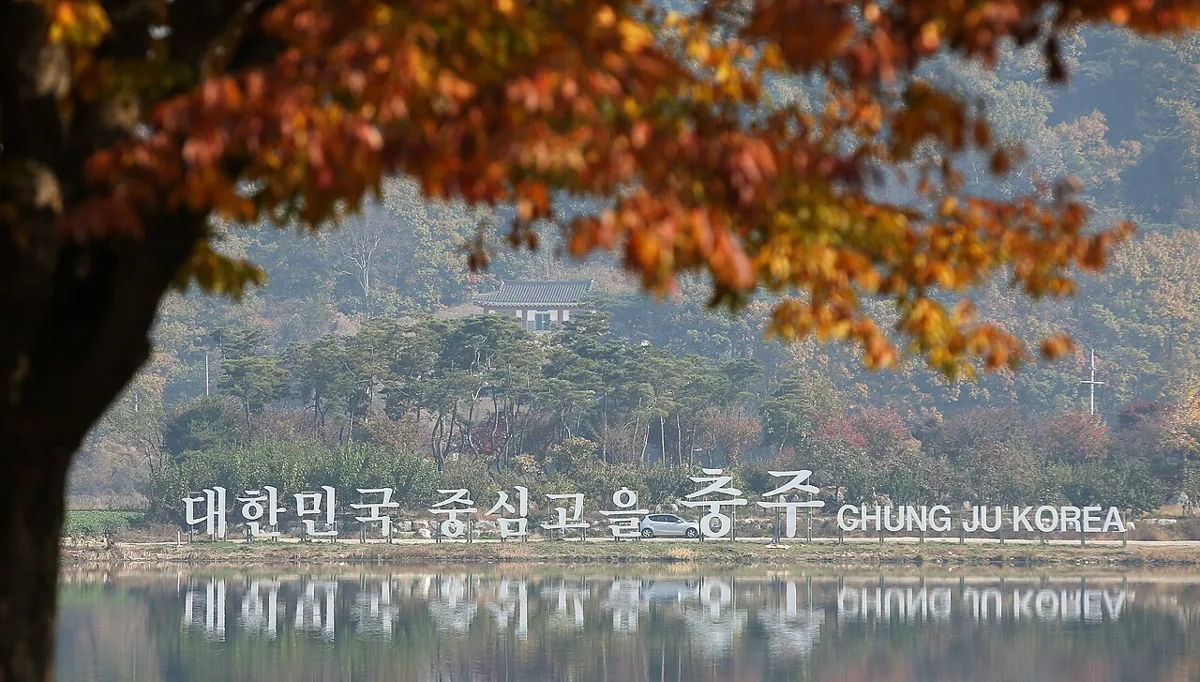 Autumn beside Tangeumho at Jungangtap Park in 2015