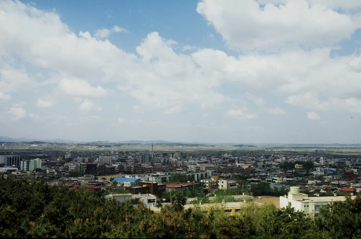 撮影日不明の平沢市街の全景