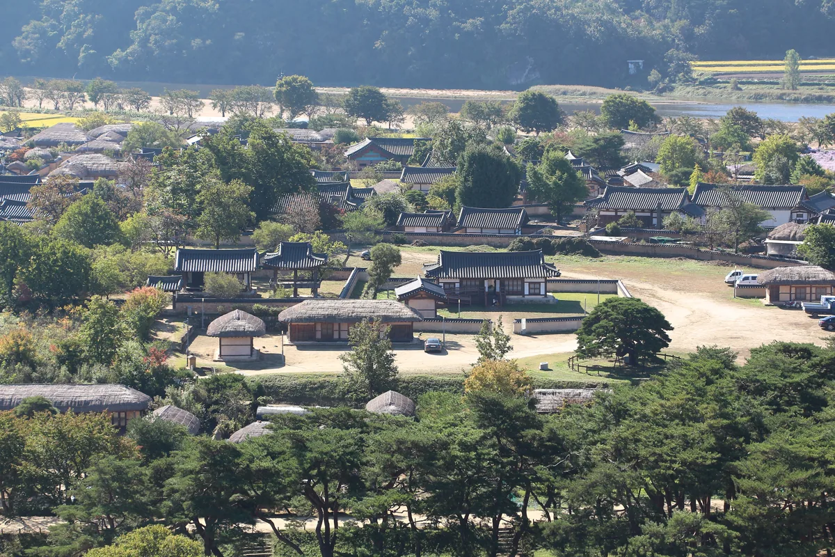 2022年の河回村の伝統家屋
